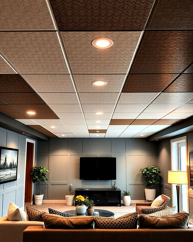 insulated panels for basement exposed ceiling - 25 Exposed Basement Ceiling Ideas