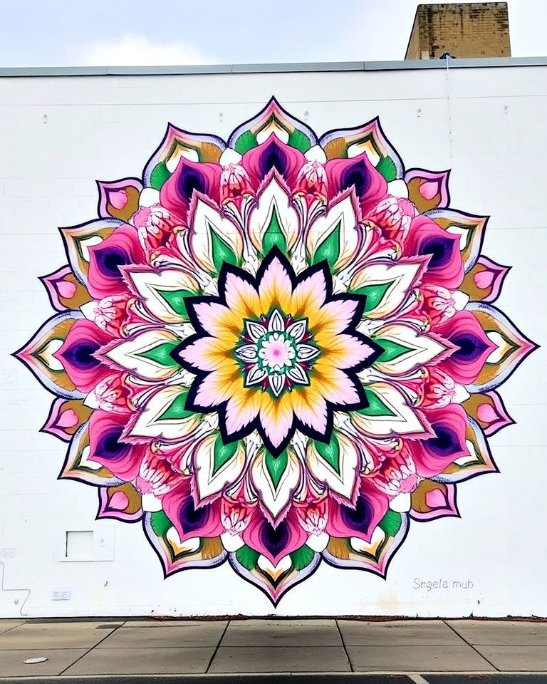 interactive flower murals on building - 15 Flower Murals on Buildings