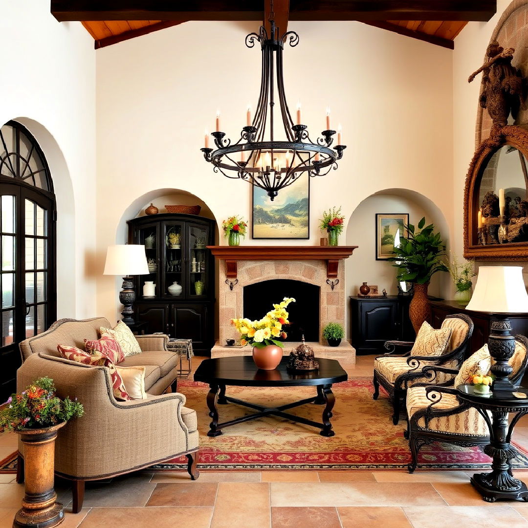 introduce wrought iron accents tuscan decor - 25 Tuscan Interior Design Ideas
