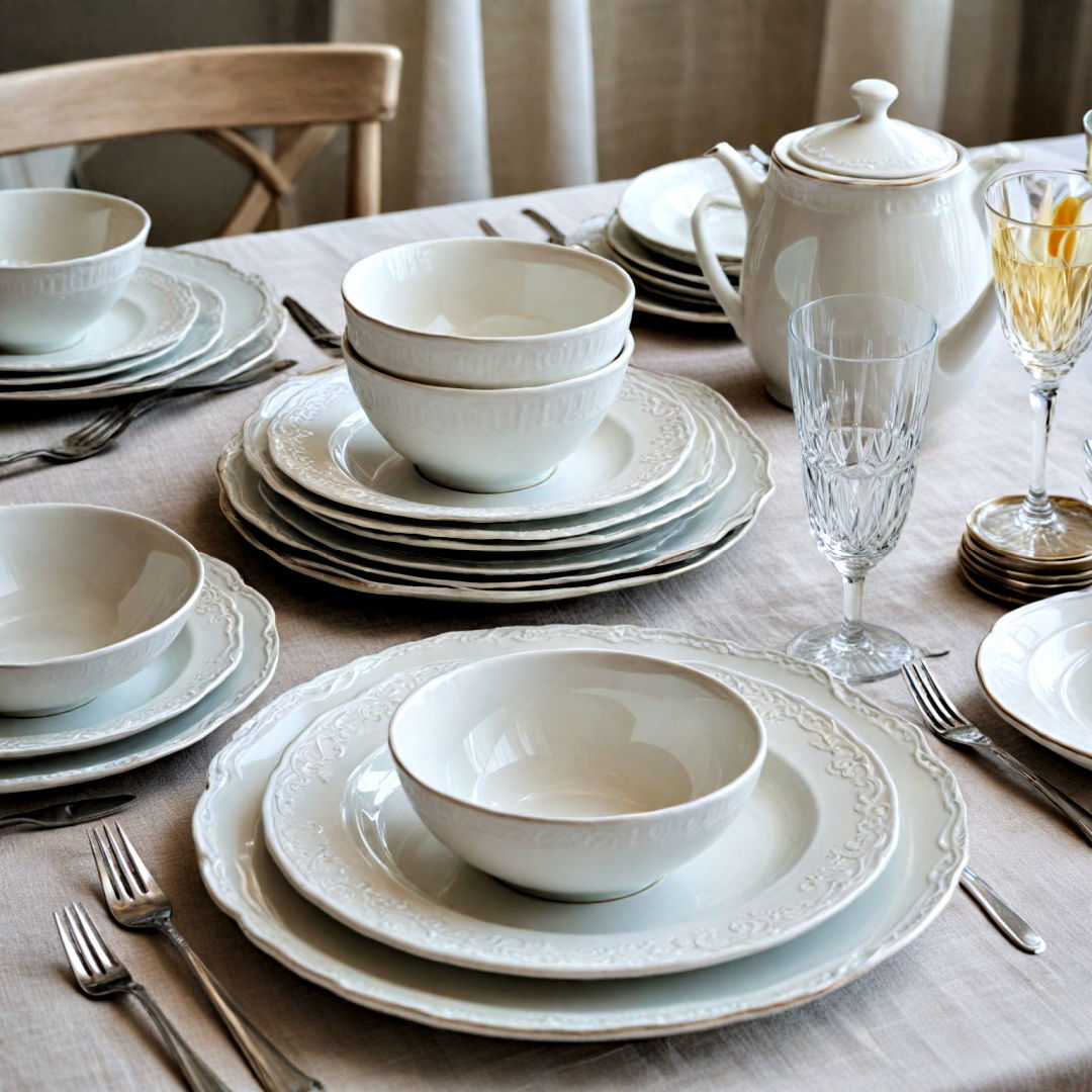 invest in elegant dinnerware - 40 Dining Room Decor Ideas