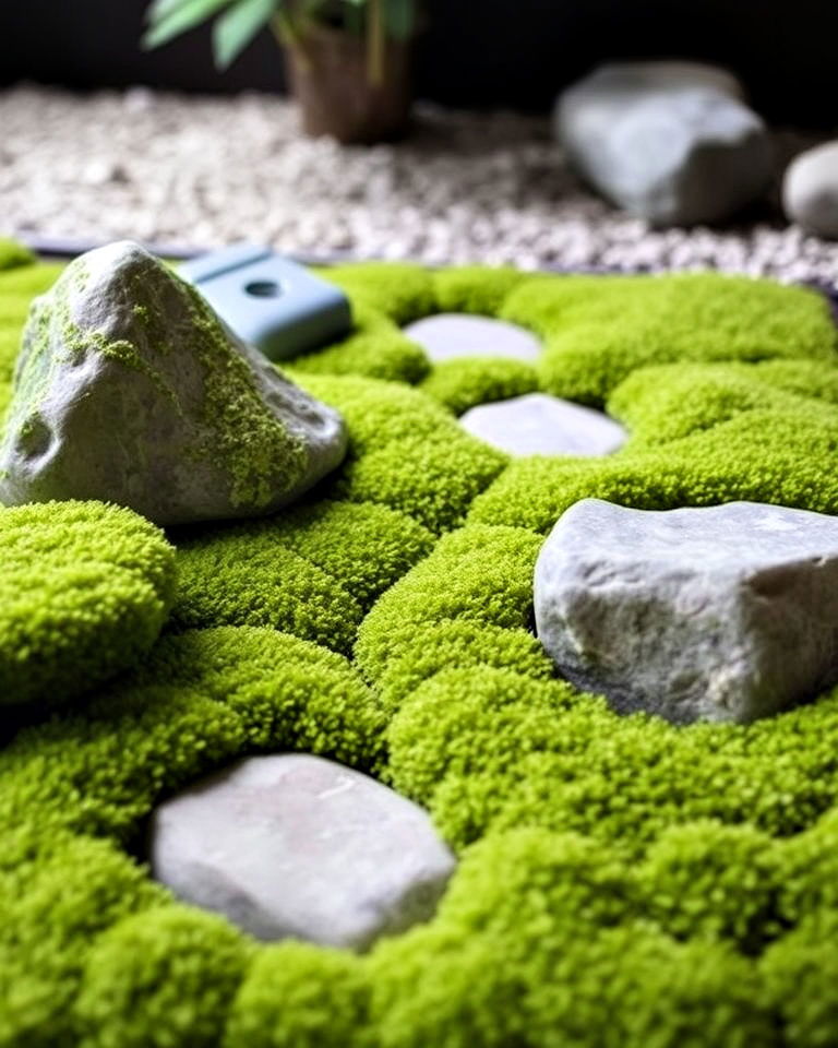 inviting aesthetic moss carpet - 20 Small Zen Garden Ideas