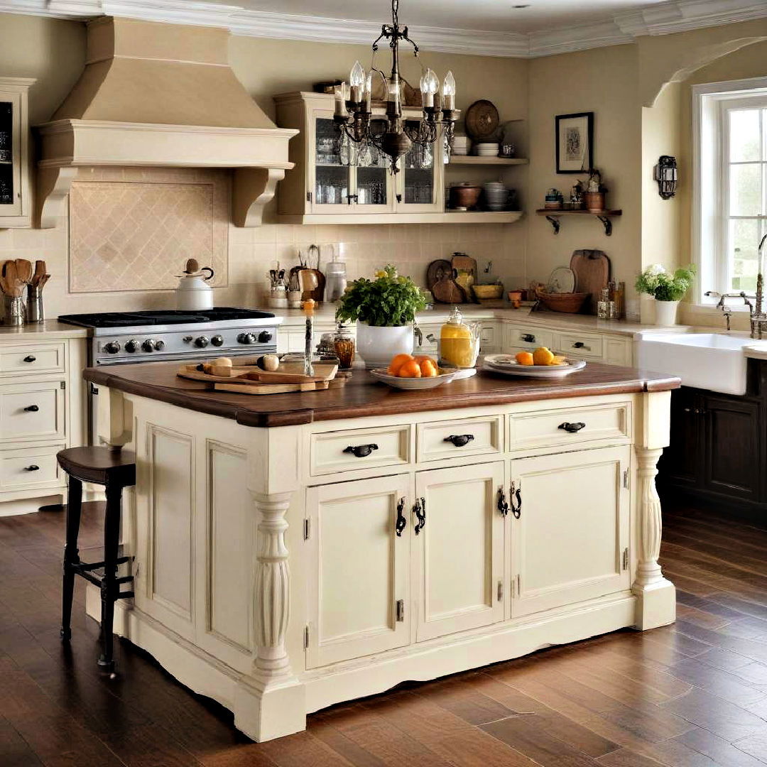 island with classic design - 40 Kitchen Island Ideas