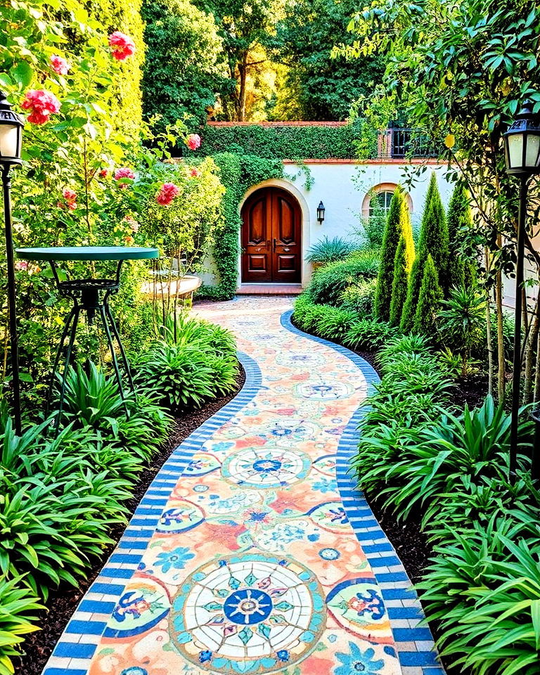 italian backyard with pathway - 20 Italian Backyard Ideas