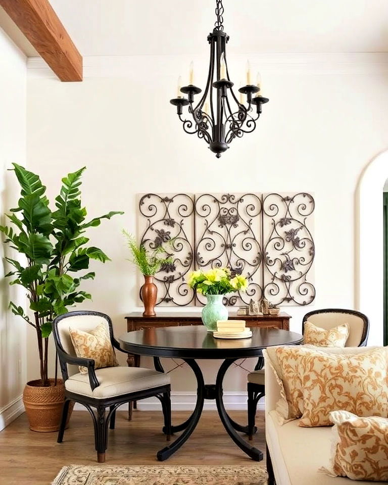 italian inspired interior with wrought iron details - 20 Italian Interior Design Ideas