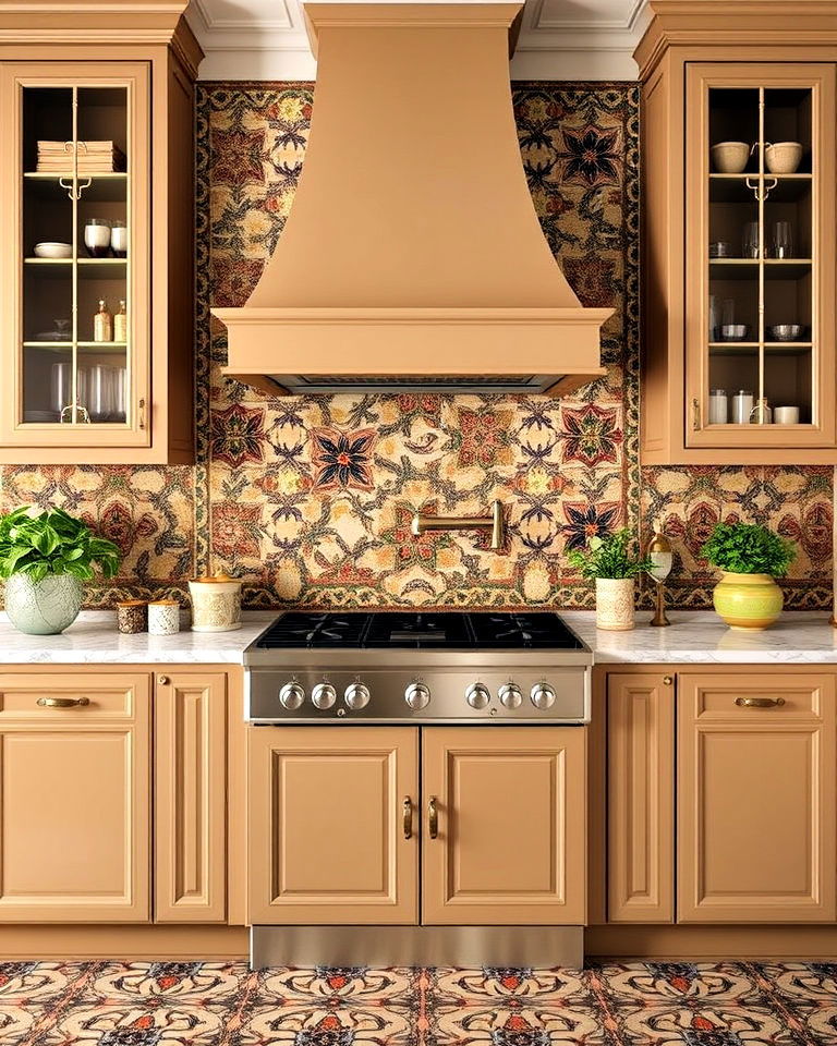 italian interior design with bold mosaic tiles - 20 Italian Interior Design Ideas
