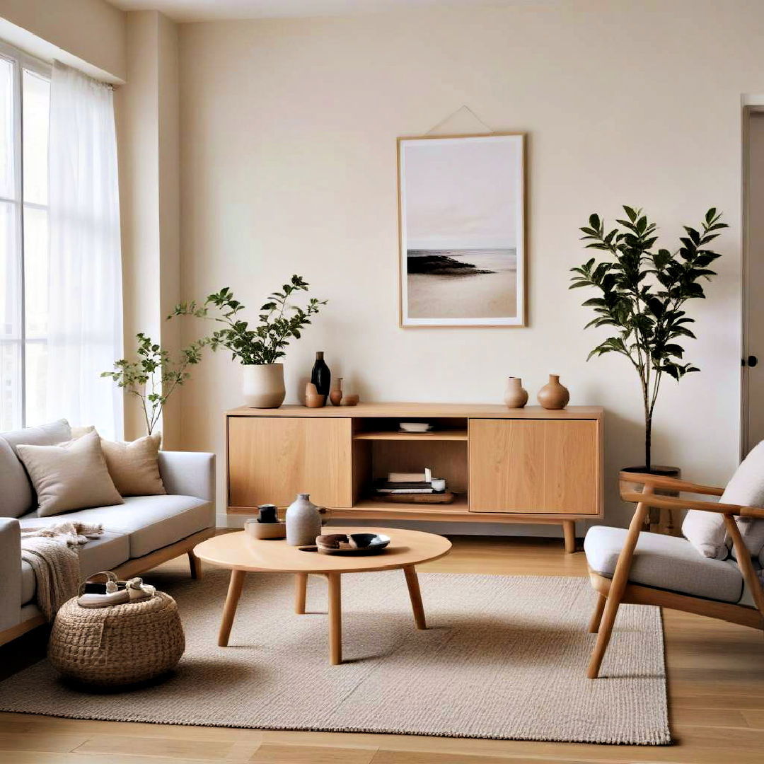 japandi design for eclectic living room - 20 Eclectic Living Room Ideas