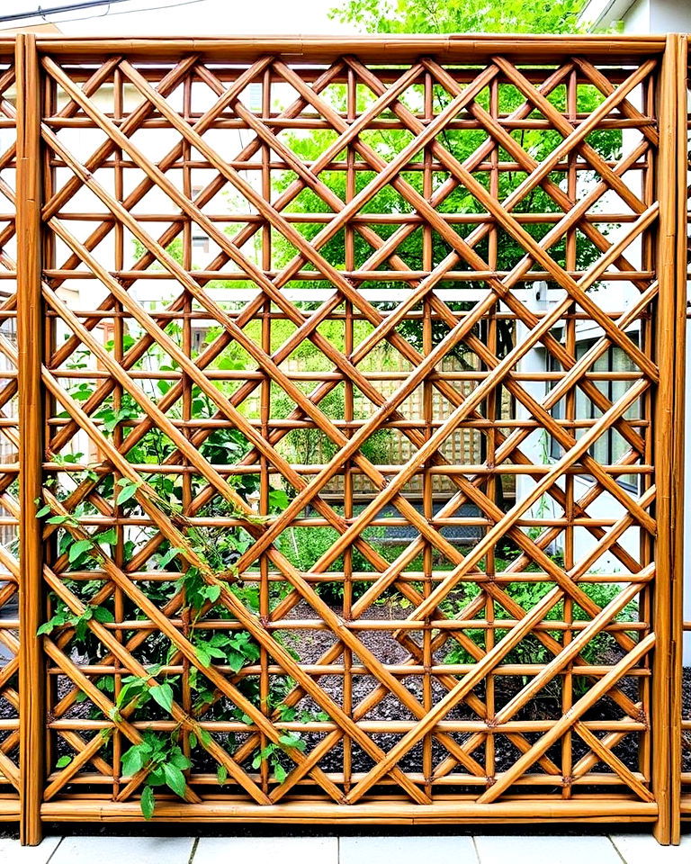 japanese diamond lattice fence - 40 Japanese Fence Ideas