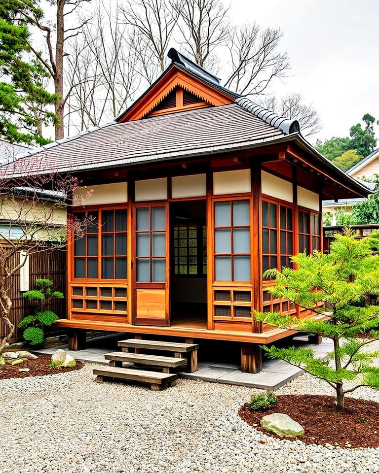 japanese garden with tea house - 40 Japanese Garden Ideas
