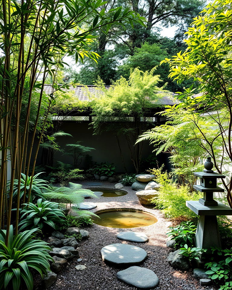 japanese inspired shady garden design - 20 Shady Garden Ideas