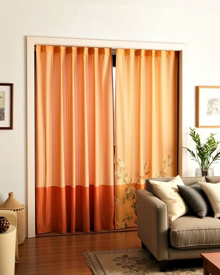 japanese noren curtains to add cultural charm - 25 Asian Living Room Ideas