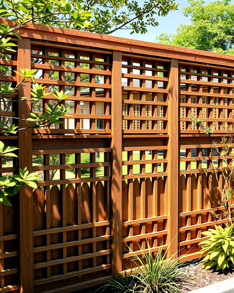 japanese shadow box wooden fence - 40 Japanese Fence Ideas