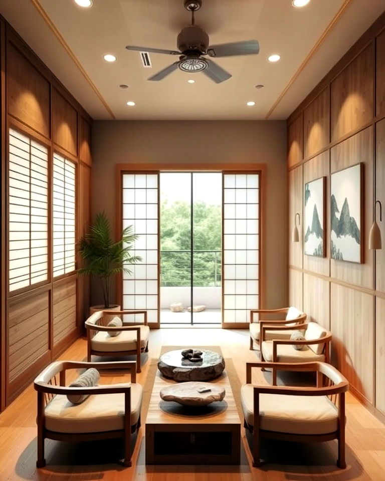 japanese zen garden aesthetic interior - 30 Nail Salon Interior Design Ideas