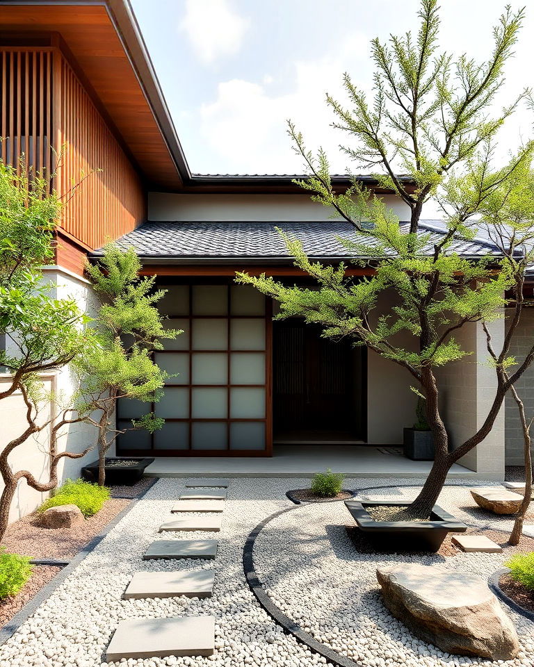 japanese zen inspired exterior - 20 Aesthetic House Exterior Ideas
