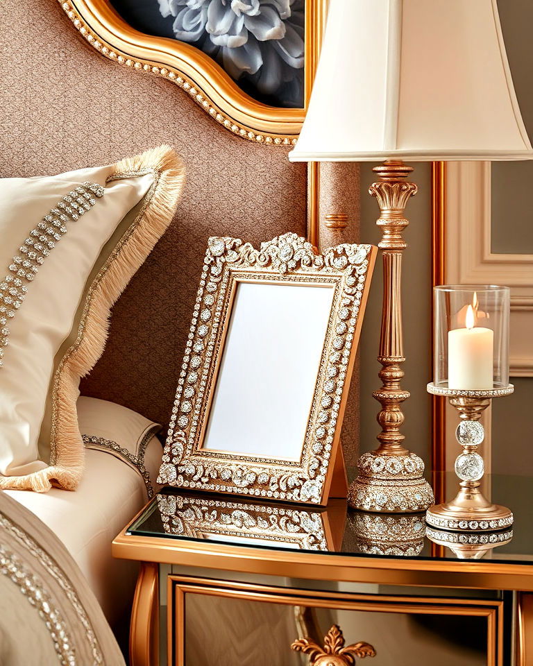 jewel encrusted decor for royal bedroom - 20 Royal Bedroom Ideas