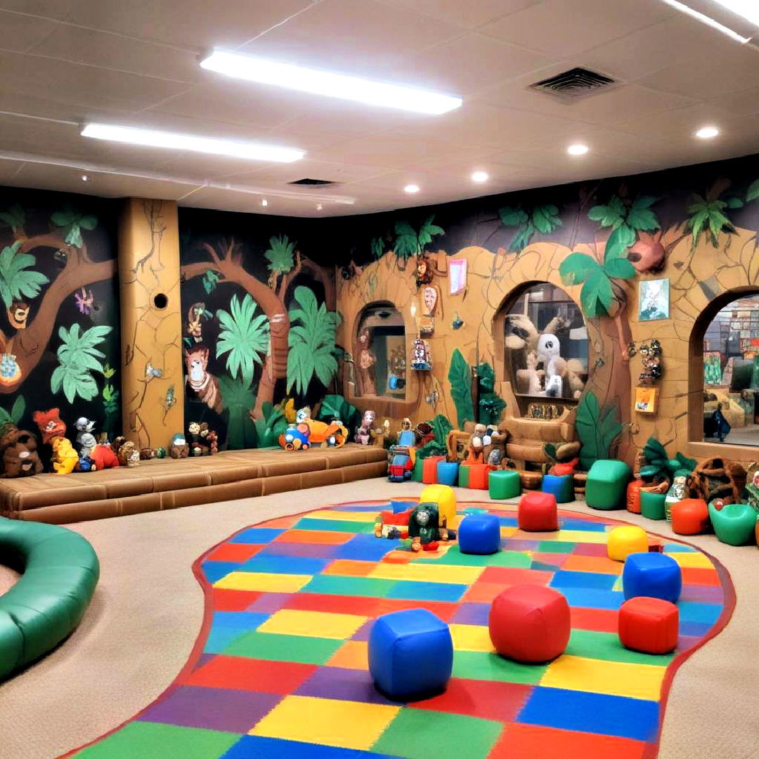 kid friendly paradise - 25 Basement Game Room Ideas