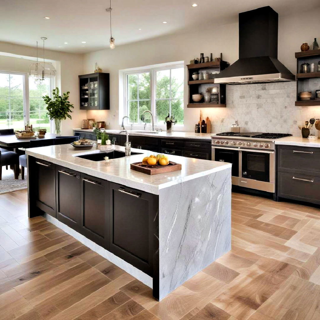 kitchen island with built in microwave - 40 Kitchen Island Ideas