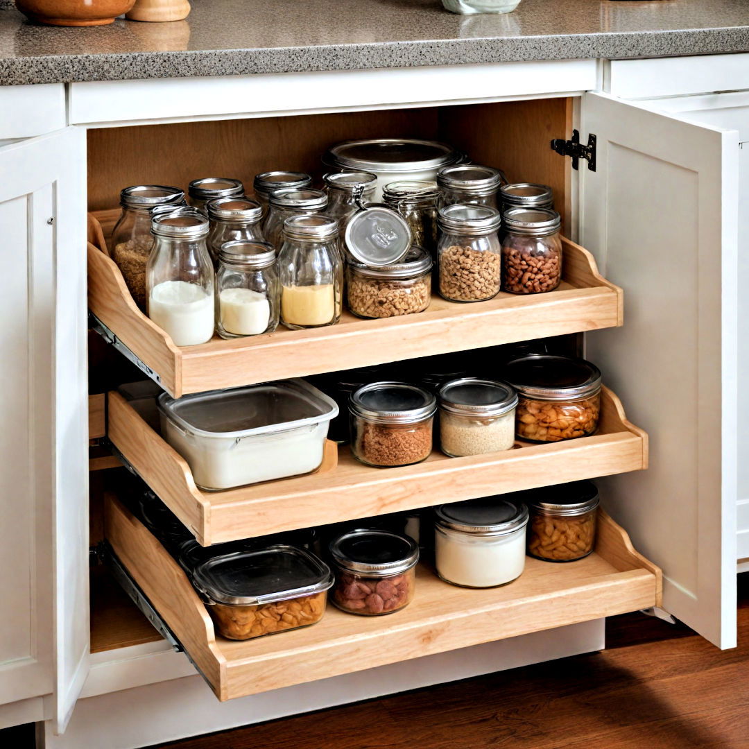 kitchen organization with pullout storage - 40 Kitchen Organization Ideas