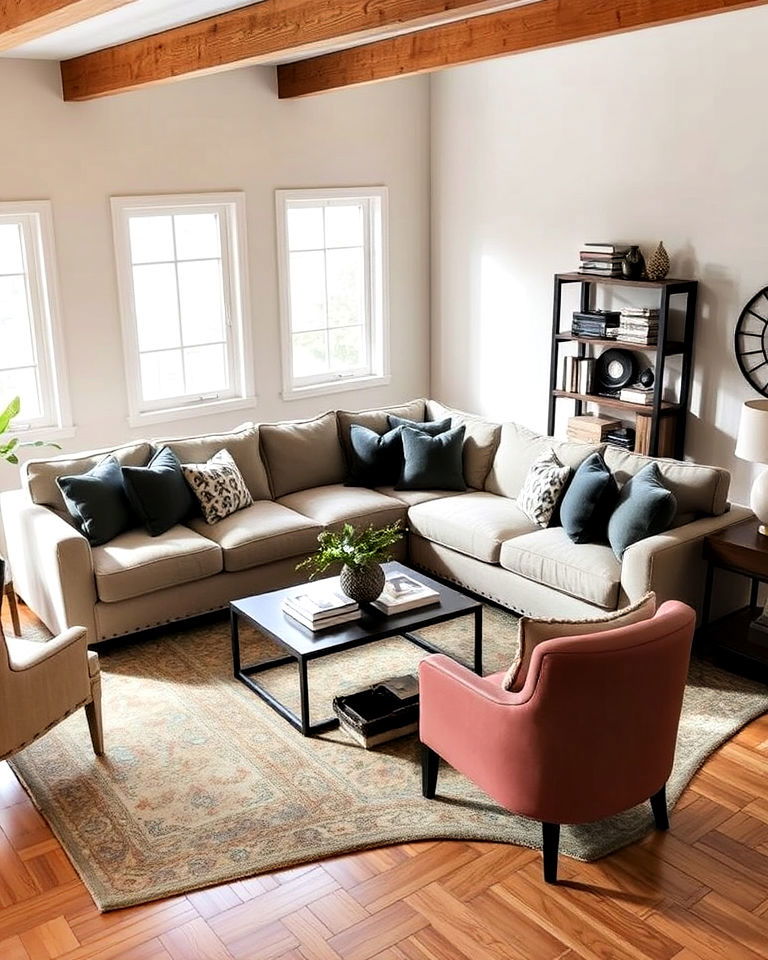 l shaped sectional layout for living room - 25 Living Room Layout Ideas