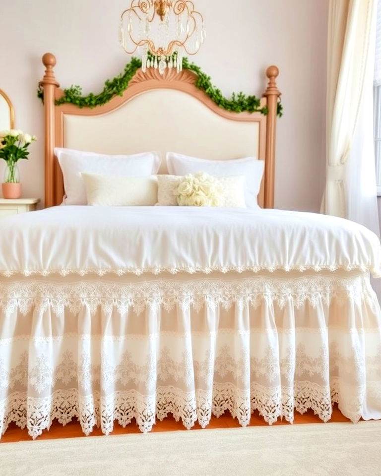lace bed skirt for princess room - 25 Princess Room Ideas