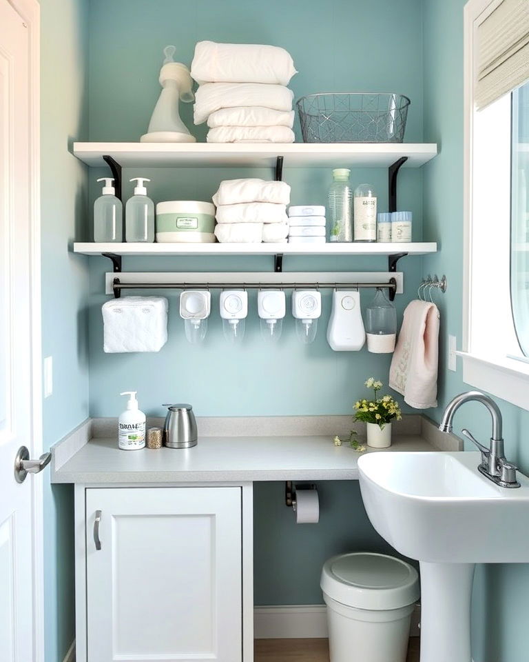 lactation room with cleaning station - 20 Lactation Room Ideas