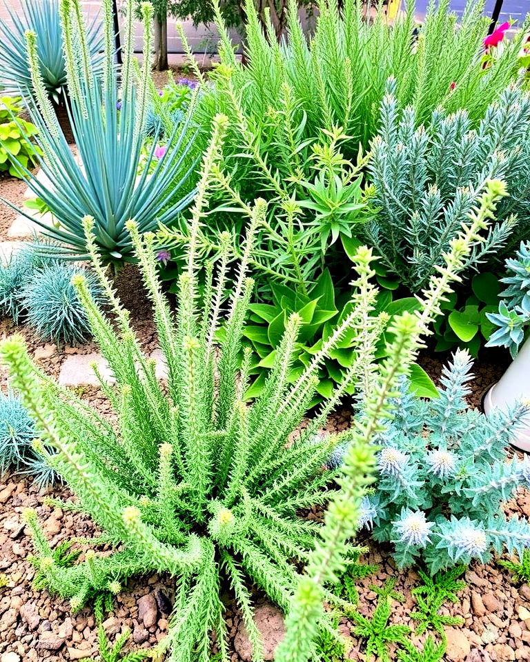 landscape with mediterranean herb garden - 30 Drought Tolerant Landscaping Ideas