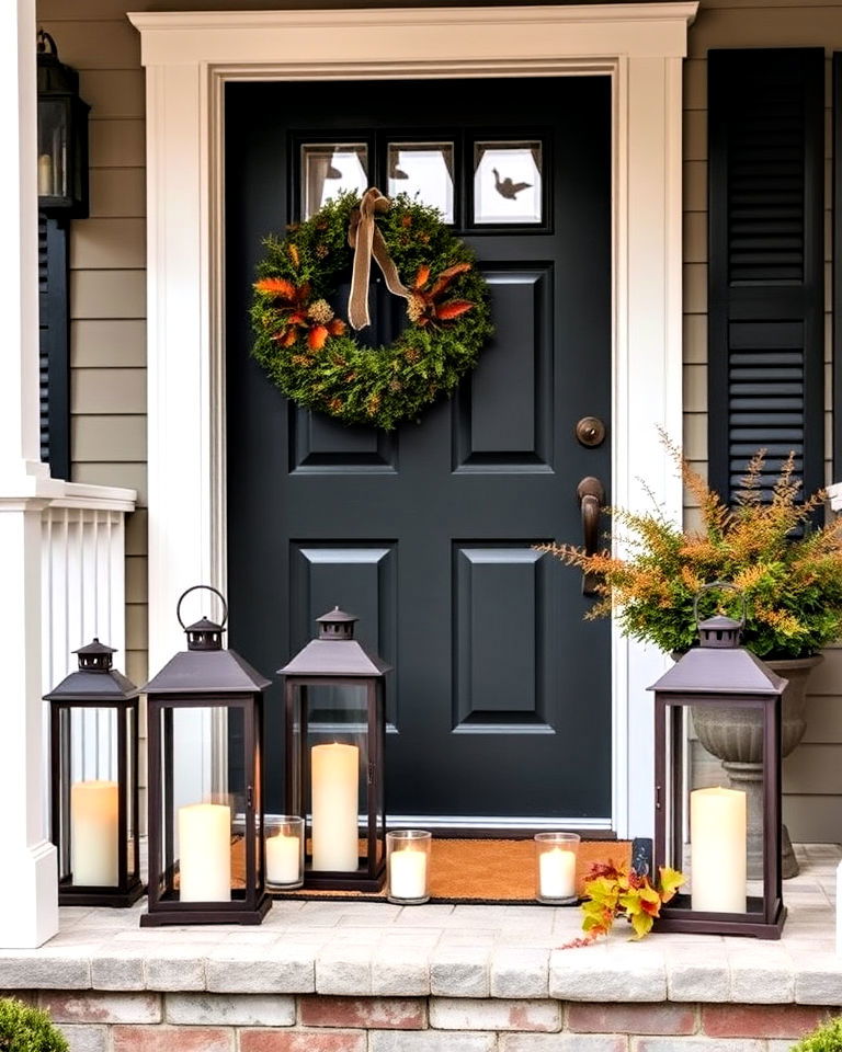 lanterns decor on the front porch - 30 Lantern Decor Ideas