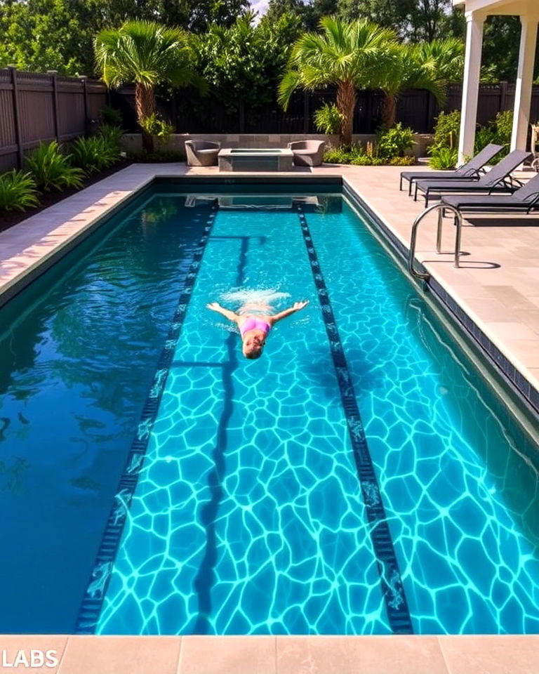 lap pool for fitness enthusiasts - 40 Swimming Pool Ideas