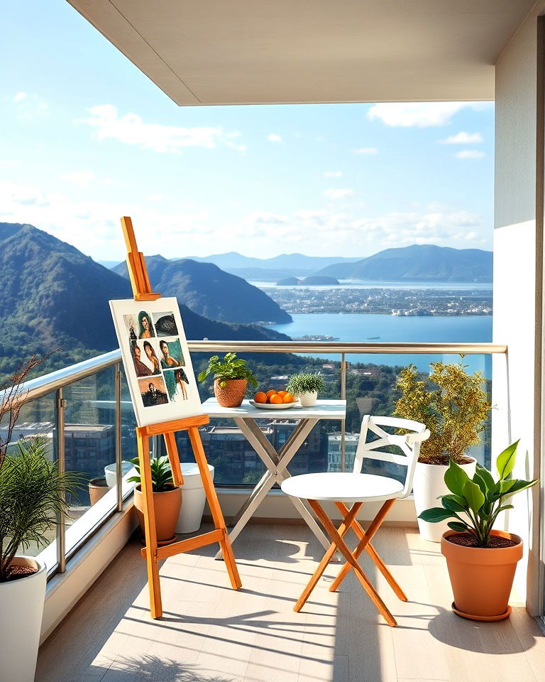 large balcony with art studio retreat - 25 Large Balcony Ideas