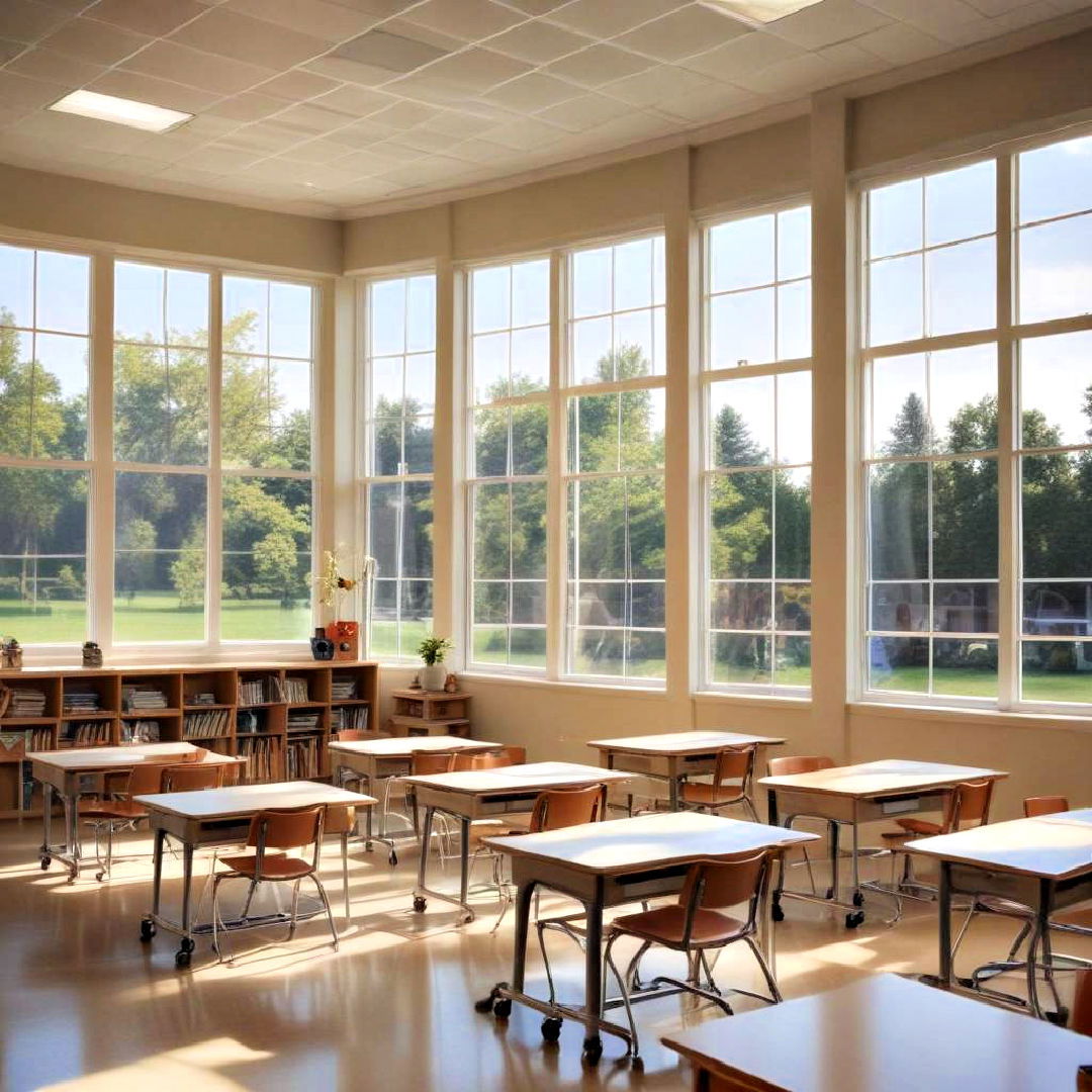 large windows for classroom lighting - 15 Classroom Lighting Ideas