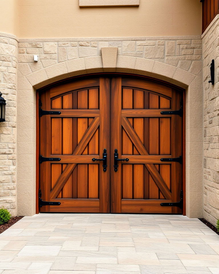 large wooden doors for timeless appeal - 30 Traditional French Country House Exterior Ideas