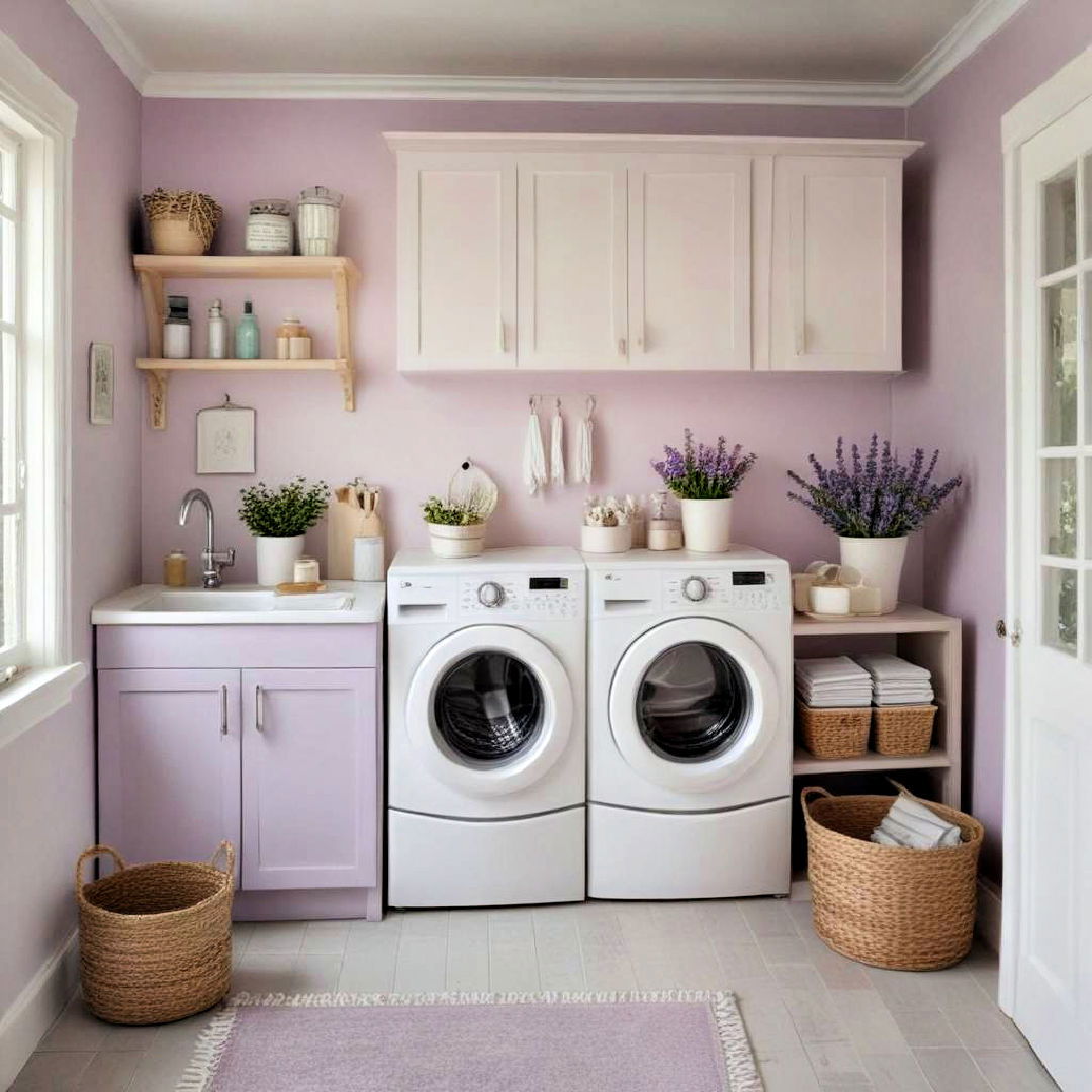 lavender paint for laundry room - 25 Laundry Room Paint Ideas
