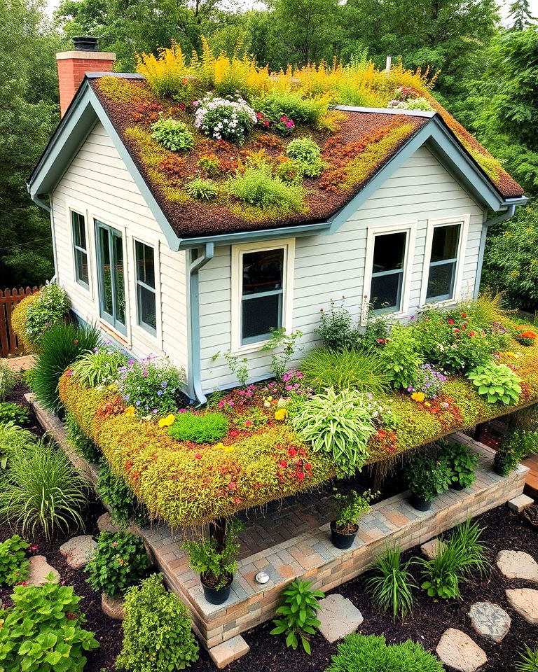 layered biodiverse roof design - 20 Houses With Green Roofs