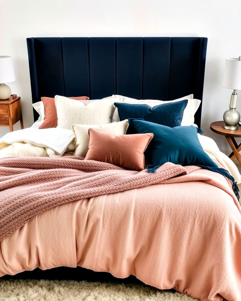 layered textiles to add depth - 20 Dreamy Bedroom Design Ideas
