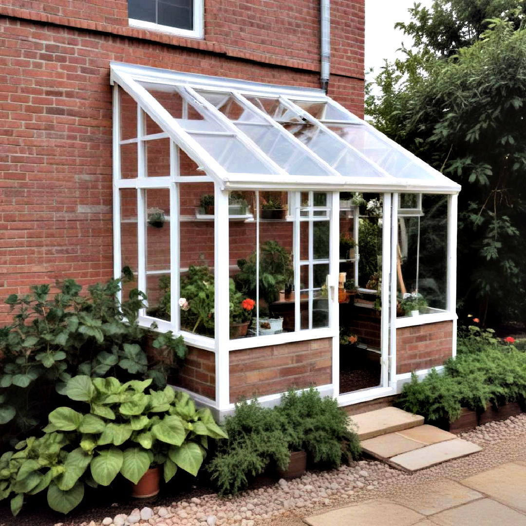 lean to greenhouse for landscaping - 40 Small Backyard Landscaping Ideas