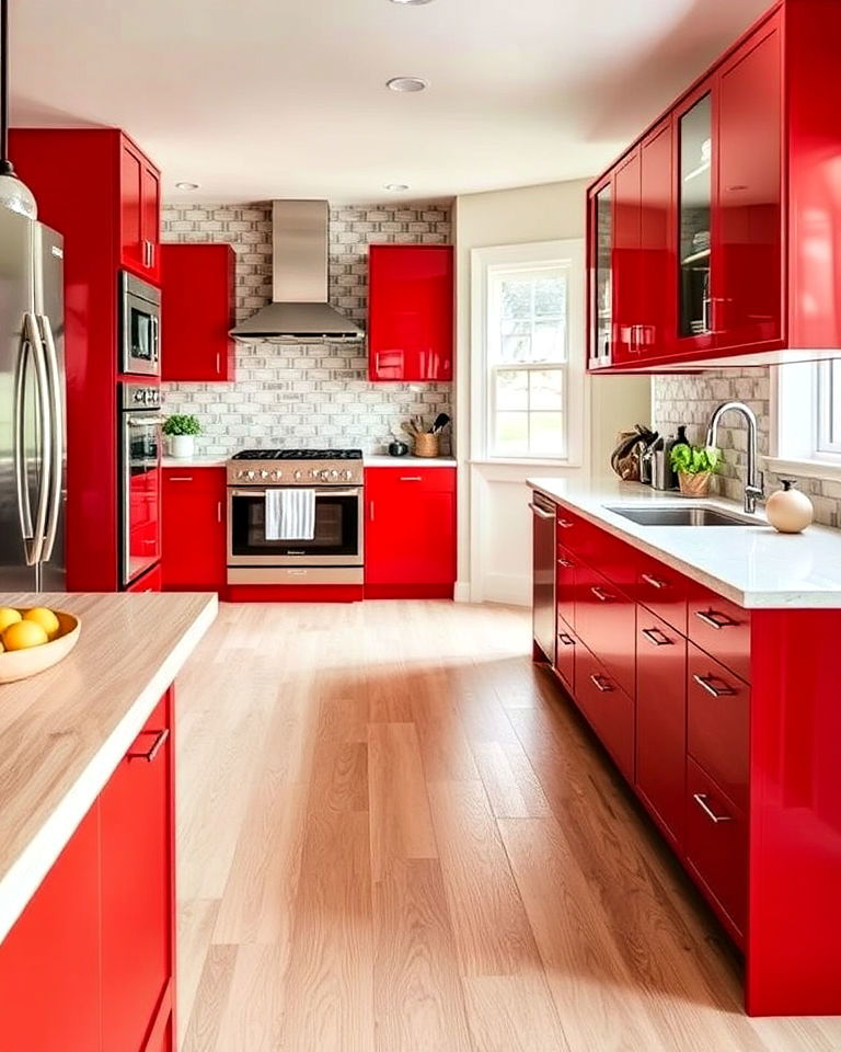 light ash floor for mid century modern kitchen - 20 Light Wood Floor Kitchen Ideas