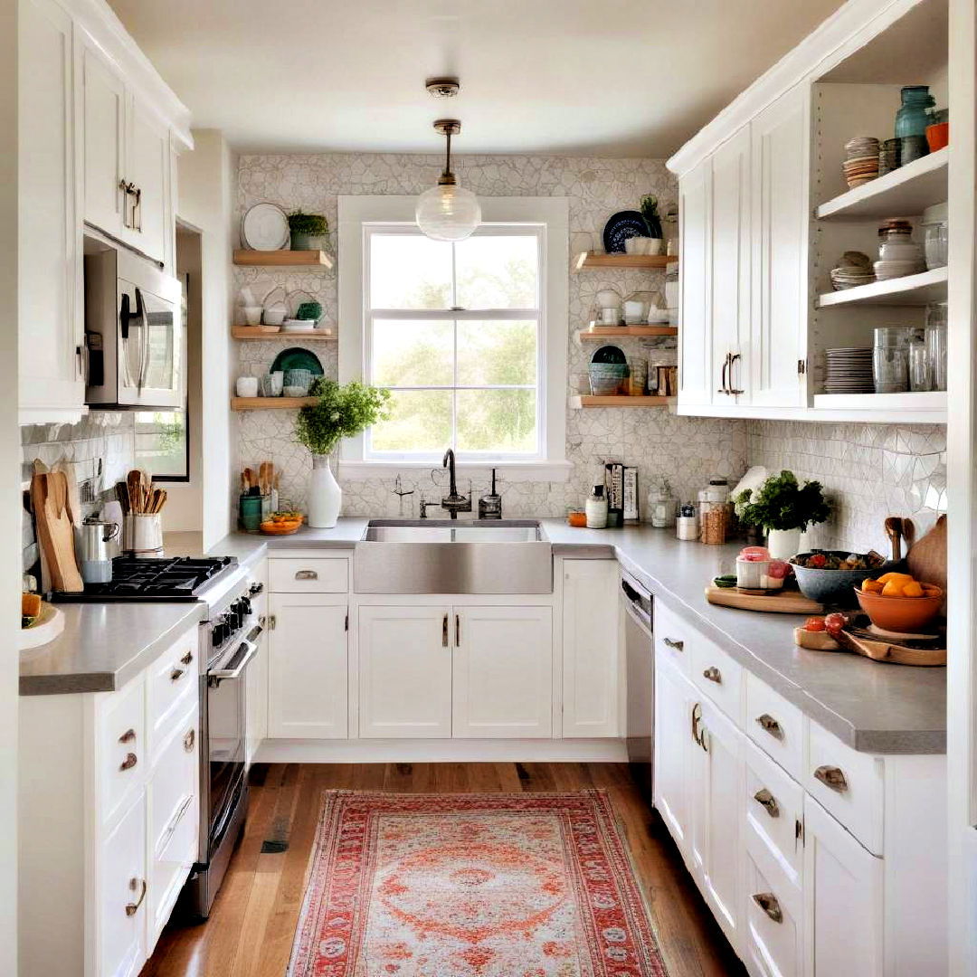 light colors for small galley kitchen on budget - 30 Small Galley Kitchen Ideas on a Budget