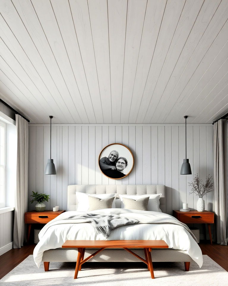 light gray tongue and groove ceiling - 20 Tongue and Groove Ceiling Ideas