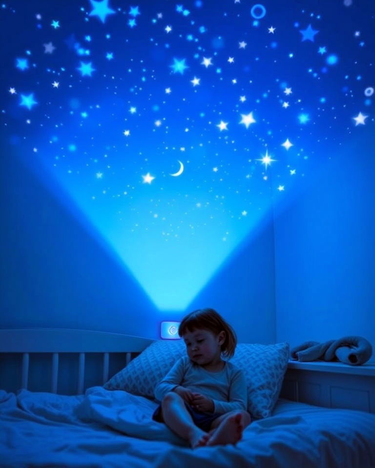 light up night sky projector for toddler room - 40 Toddler Room Ideas