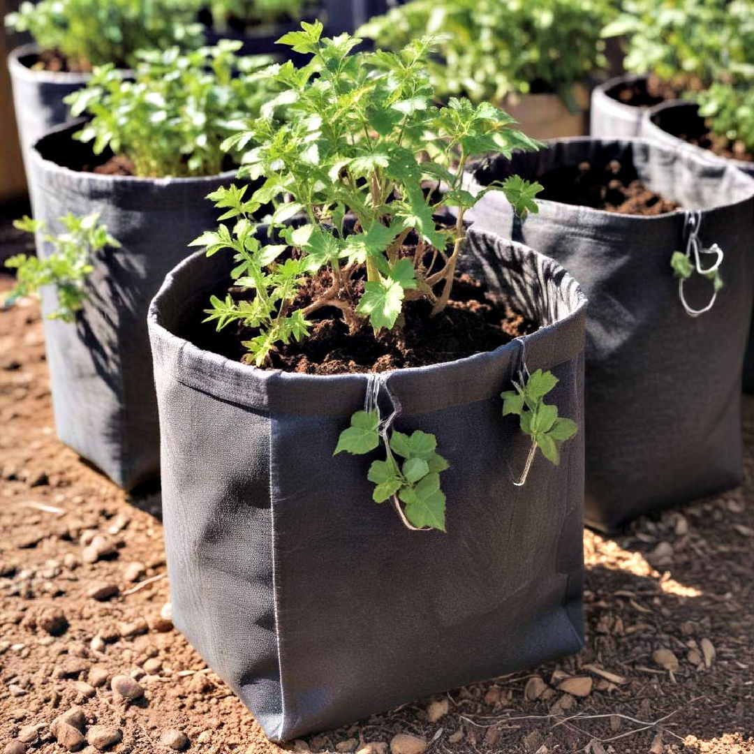 lightweight fabric grow bags - 40 Container Garden Ideas