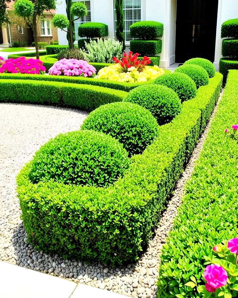 living border to outline flower beds - 20 Front Yard Boxwood Shrubs