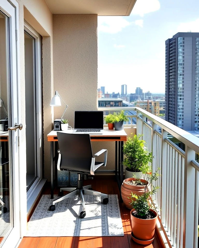 loft balcony workspace - 20 Loft Balcony Ideas