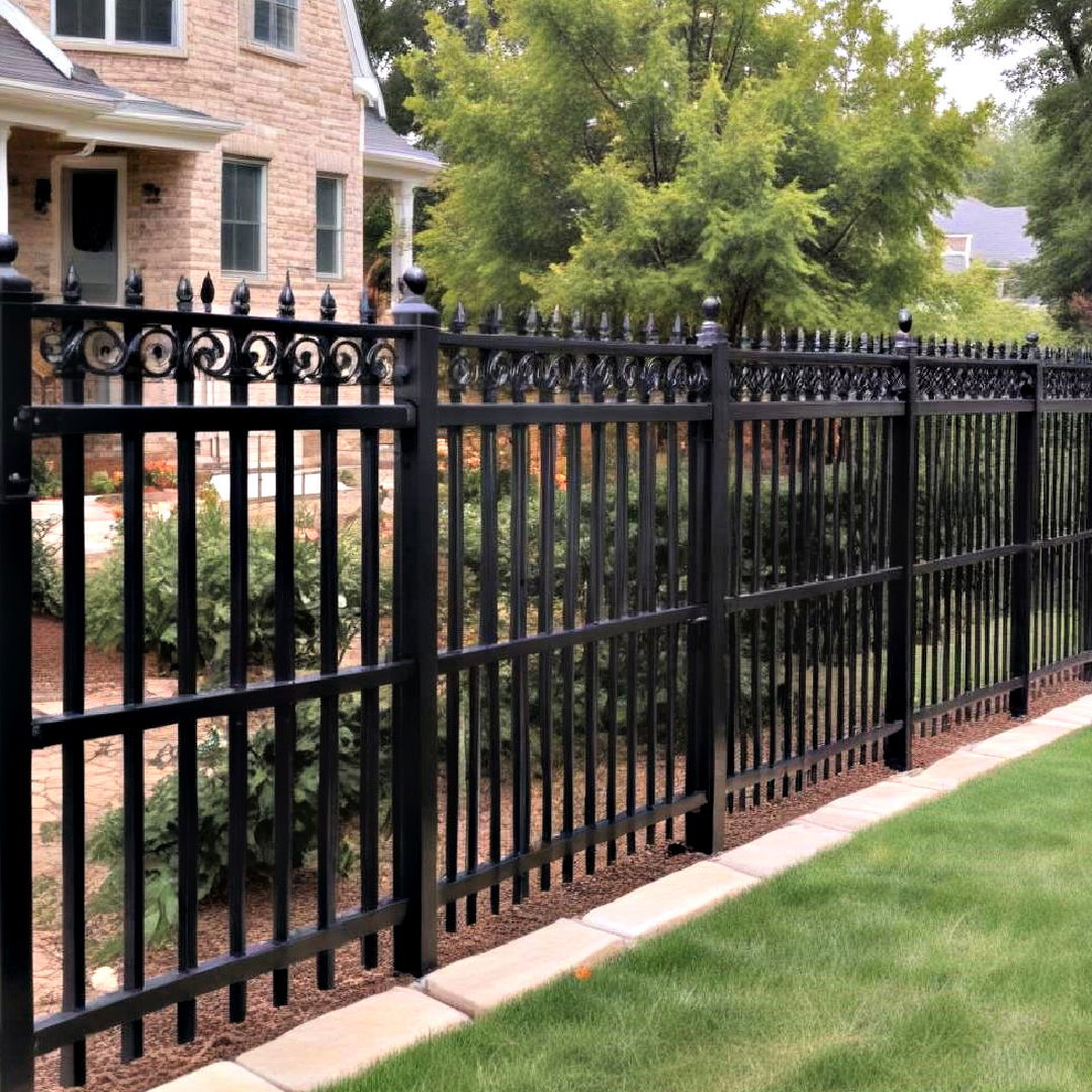 low maintenance aluminum fence - 25 Backyard Fence Ideas