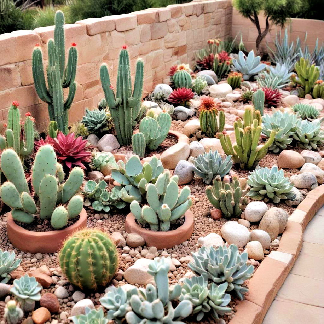 low maintenance cactus garden for backyard - 40 Backyard Ideas