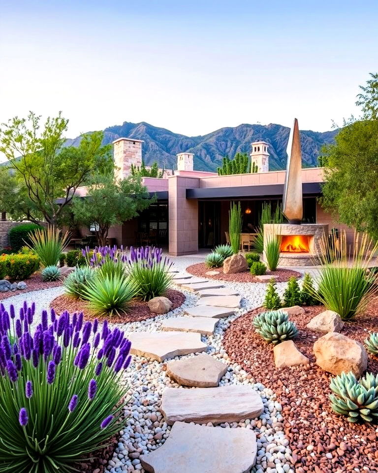 low maintenance eco friendly xeriscaping - 40 Luxury Landscaping Ideas