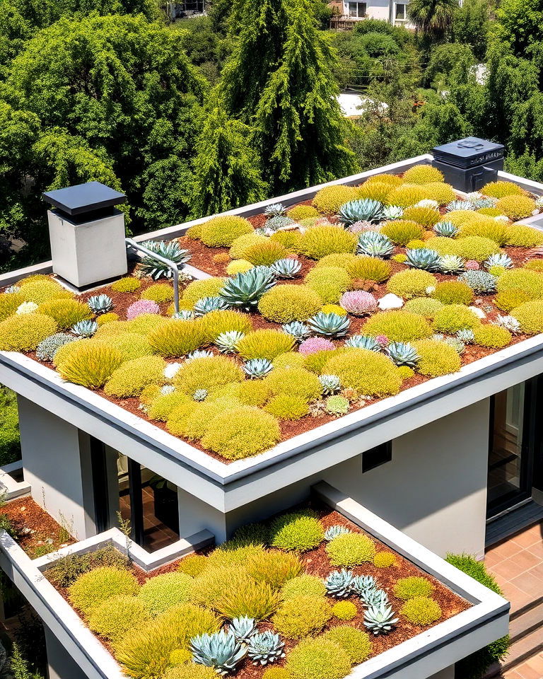 low maintenance green succulent roof - 20 Houses With Green Roofs