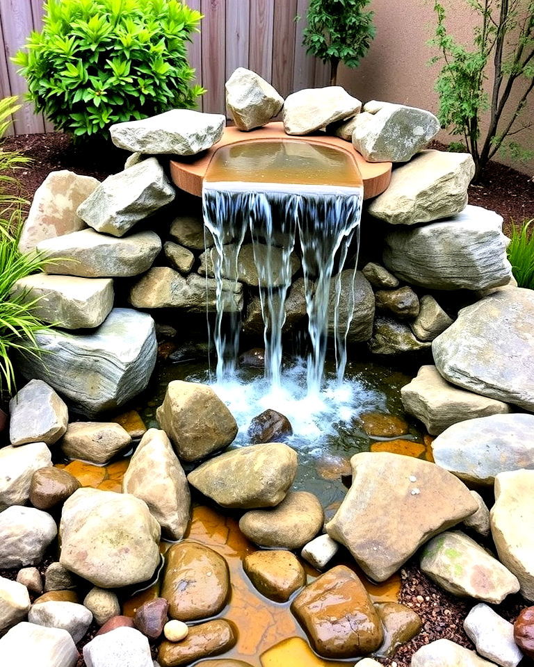low maintenance pondless waterfall - 25 Waterfall Design Ideas