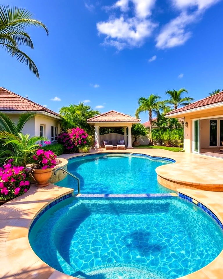 low maintenance saltwater pool - 30 Florida Backyard Ideas