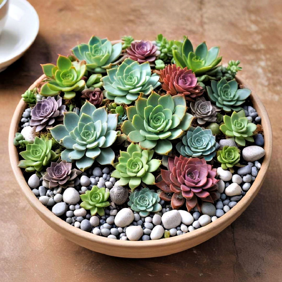 low maintenance succulent centerpiece - 25 Spring Centerpiece Ideas