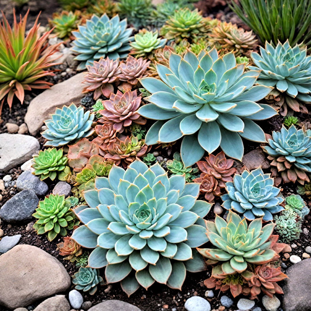 low maintenance succulent garden - 40 Front Yard Landscaping Ideas
