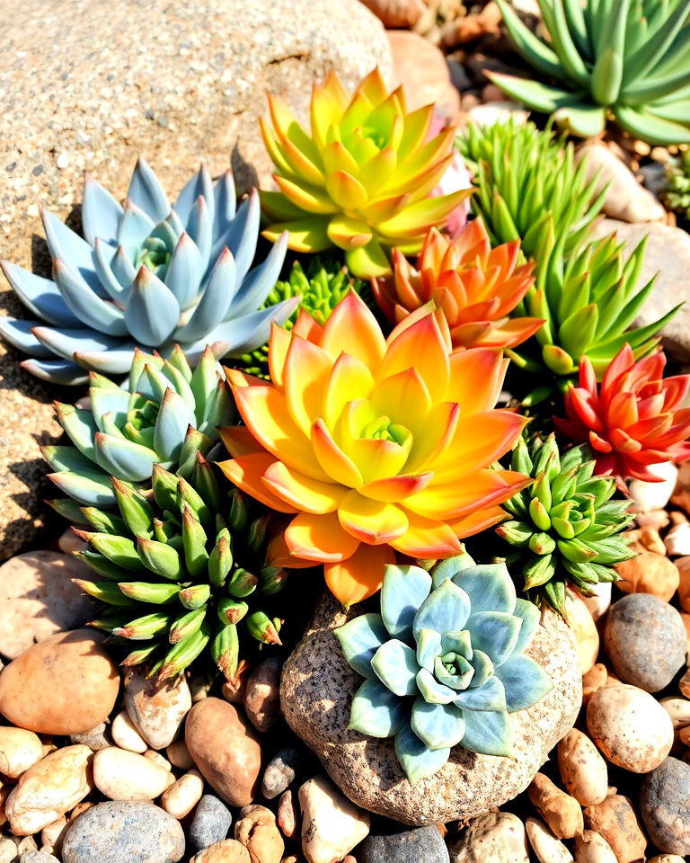 low maintenance succulent rock garden - 25 Aesthetic Garden Ideas